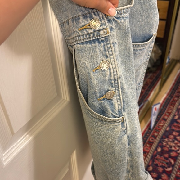 Vintage Levi Denim Short Overalls - Picture 6 of 9